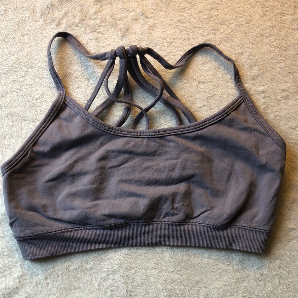 Fabletics Strappy Lavender sports bra